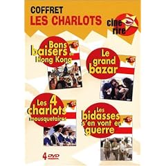 Coffret Les Charlots 4 DVD : Bons baisers de Hong-Kong / Le Grand bazar / Les Quatre Charlots mousquetaires / Les Bidasses s'en vont en guerre