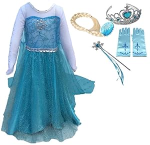 Snow Queen Deluxe Party Costume Dress (3-4)