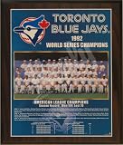 1992 Toronto Blue Jays Major League Baseball World Series Championship 11x13 Plaque