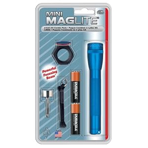 MAGLITE M2A11C AA Mini Maglite Flashlight Combo Pack, Blue by MagLite