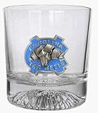 North Carolina Tar Heels Rocks Glass (Set of 4)