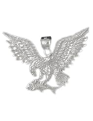 Clevereves 14K White Gold Pendant Eagle 8.7 - Gram(s)