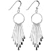 Sterling Silver Multi Spoon Drop Earring