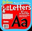 Eureka Dr. Seuss Punch Out Reusable Decorative 4-Inch Letters, Black, Set of 200 (845033)
