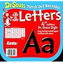 Eureka Dr. Seuss Punch Out Reusable Decorative 4-Inch Letters, Black, Set of 200 (845033)