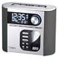 Timex T617S Nature Sounds Auto Set CD Clock Radio with Smart Knob Tuning and MP3 Line In (Silver)