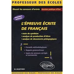 L'�preuve �crite de fran�ais