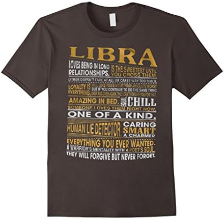 Men's LIBRA - Loves Being In Long Relationships T-Shirt Medium Asphalt