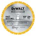 DEWALT DW3112 Series 20 10-Inch 24 Tooth ATB Thin Kerf Saw Blade with 5/8-Inch Arbor