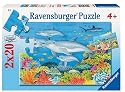 Ravensburger - 2 x 20 pièces - La vie sous la mer