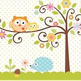 Creative Converting Happi Tree Sweet Baby Luncheon Napkins, 16 Count