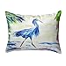 Betsy Drake Polyester Throw Pillows Blue Egret No Cord Pillow 16X20 20 X 6 X 16 Inches Multicolored
