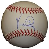 Vernon Wells Autographed Official Major League Baseball W/PROOF, Picture of Vernon Signing For Us, Los Angeles Angels Of Anaheim, Toronto Blue Jays, Anaheim Angels
