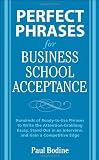 Perfect Phrases for Business School Acceptance (Perfect Phrases Series)