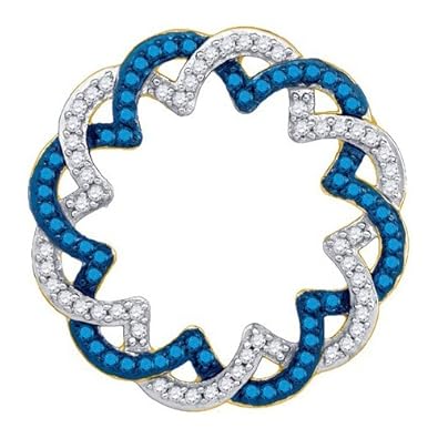 Cheap Girls Jewelry 0.33CT BLUE DIAMOND CRICLE PENDANT For Sale Cheap Girls Jewelry 0.33CT BLUE DIAMOND CRICLE PENDANT For Sale