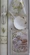 Baptism Gift Sets - Rosary - Candle - Hanky - Shell - Gift Box 13.5in.x6.5in. - ENGLISH