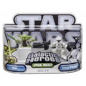 Star Wars Galactic Heroes Episode 2 Junior Figure 2 Pack Yoda & Clone Trooper