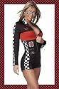 Hot Rod Racer Girl Costume One Size Fits Most
