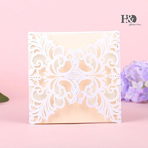 CYNDIE Hot Sale New 60pcs Wedding Invitation Cards with Envelopes Seals Blank Gifts Baptism Station