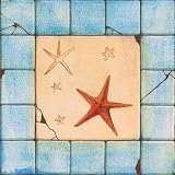 Blue Tile II Art Print Poster By Capital Decor, 9 ' x 9 '