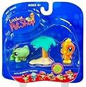 Littlest Pet Shop Pet Pairs Figures Turtle & Toucan Bird