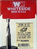 Whiteside Router Bits RU4900 Standard Spiral Bit with Up Cut Solid Carbide 3/8-Inch Cutting Diameter and 1-1/4-Inch Cutting Length