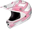 HJC CL-X5N BELLA DONNA OFF-ROAD MOTORCYCLE HELMET (LARGE, PINK/WHITE MC-8)