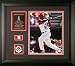 Chone Figgins Los Angeles Angels of Anaheim Framed 8x10 Photograph with Game-Used Baseball Piece & Medallion