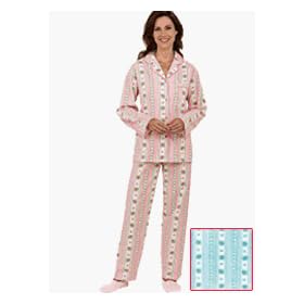 Buy 100% Cotton Flannel Pajamas - Sizes SM, MED, LG by Carol Wright Gifts