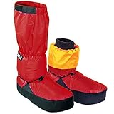TAIGA Expedition Booties - Men's & Women's Water-Resistant Down-Filled Booties Footwarmers, Red, MADE IN CANADA