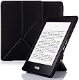 Nouske PWO-001 Origami Magnetic Autowake Function Leather Flip Folio Book Style Stand Up Cover for Amazon All-New Kindle Paperwhite, Black