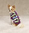 MEDIUM - Stripe Toggle Hoodie Dog Sweater