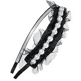 Crystal Pearl Flower Black Lace 0.25