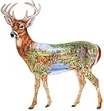 Picture White-Tailed Tale Shaped Jigsaw Puzzle 1000pc