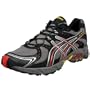 ASICS Men's GEL-Trail Sensor 3 WR Running Shoe,Black/Black/Tomato,7.5 D US