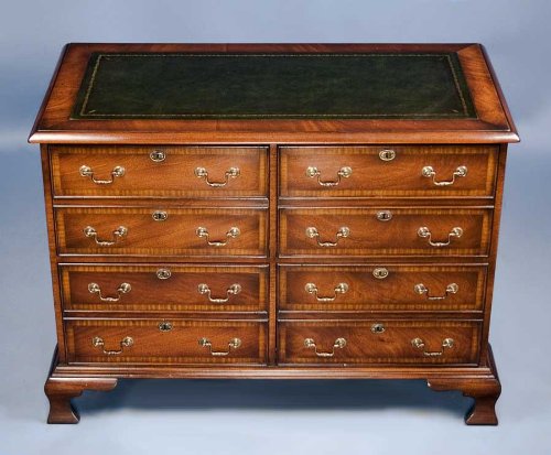 English Mahogany Four-Drawer File Cabinet