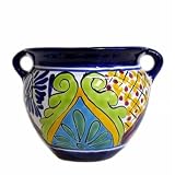 Talavera Round Planter, Small - Assorted Colors