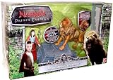 Disney Pictures "The Chronicles of Narnia Prince Caspian" 2 Pack 3 Inch Tall Action Figure Gift Set - Aslan and Lucy Pevensie with Aslan's Roaring Attack Action, Aslan's How Stone Tablet, and Lucy's DaggerIMAGE