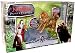 Disney Pictures "The Chronicles of Narnia Prince Caspian" 2 Pack 3 Inch Tall Action Figure Gift Set - Aslan and Lucy Pevensie with Aslan's Roaring Attack Action, Aslan's How Stone Tablet, and Lucy's Dagger_s-1