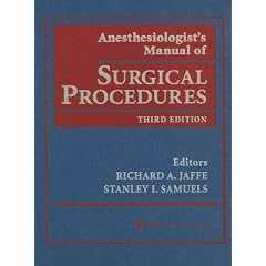 Anesthesiologist's Manual of Surgical Procedures