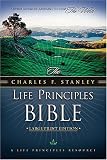New King James Version - NKJV - Charles F. Stanley Life Principles Bible - Large Print Edition: Bonded Leather - Burgundy