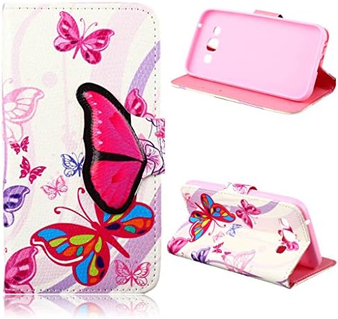 E7 Case,Galaxy E7 Case,Samsung E7 Case,Case for E7,MANBO [New] Fashion Wallet Case[Kickstand Feature][Wallet Function] Flip Cover Leather Case For Samsung Galaxy E7 [!&amp;!! 7]