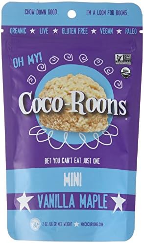 Wonderfully Raw Organic Vanilla Maple Mini Coco-Roons, 2 Ounce (Pack of 12)