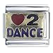 Heart Love 2 Dance Pugster Italian Charm