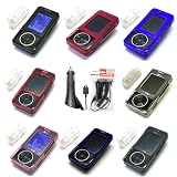 LG Chocoloate VX8500 Crystal Snap-On Case with Detachable Belt Clip - Bundled with 12v Rapid Car Charger - 8 Color Options