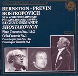 Shostakovich: Piano & Cello Concertos. Bernstein / Previn / Rostropovich
