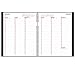 Brownline CB950CBLK CoilPRO Weekly Planner, Ruled, 8-1/2 x 11, Black, 2014