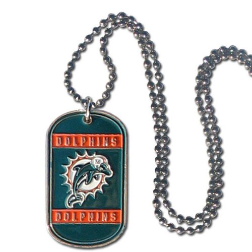 NFL Miami Dolphins Dog Tag Necklace