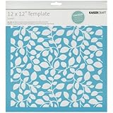Kaisercraft T604 Scrapbooking Template, 12 by 12-Inch, Leaves