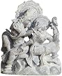 Lord Krishna and Radha Stone Carving 4.5 x 2 x 5.5 inches (sos049)
